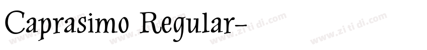 Caprasimo Regular字体转换
